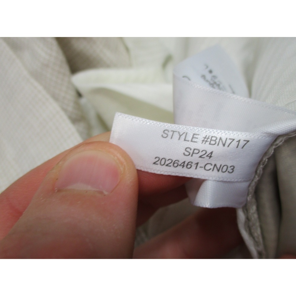 J Crew Thompson Pants Mens 36x32 Beige Tapered 100% Linen Dress Slacks Formal - Picture 16 of 16